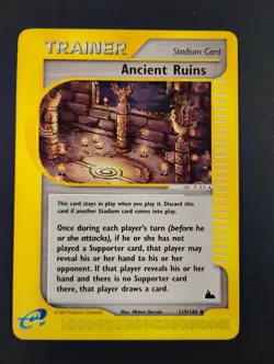 Ancient Ruins 119/144 Skyridge Non-Holo 2003 Trainer Stadium Pokemon Card NM/LP - Image 1