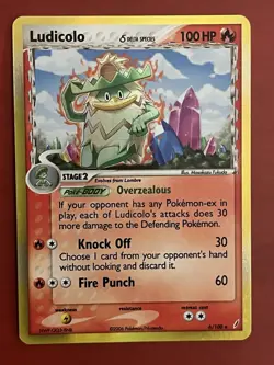 NM Ludicolo 6/100 Delta Species Crystal Guardians Reverse Holo Rare Pokemon Card - Image 3