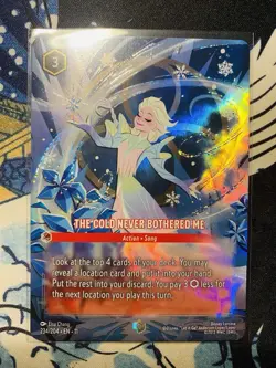 The Cold Never Bothered Me Enchanted Lorcana Card Winterspell 234/204 - Image 1