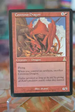 1 x covetous dragon urza's destiny legacy mtg Magic the Gathering - Image 3
