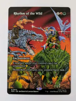 Rhythm Of The Wild (Regular) | Borderless Source Material TMNT MTG - Image 1