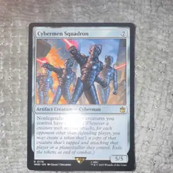 Magic: The Gathering Cybermen Squadron Artifact Creature Universes Beyond Rare - Image 1