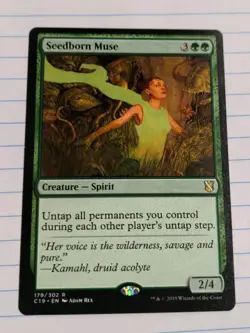 Magic: The Gathering Seedborn Muse Rare 179/302 Commander 2019 MTG LP - Image 1