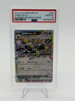 Pokemon TCG Umbreon EX Prismatic Evolutions Stamp #060 PSA 10 Gem Mint 💎 - Image 1