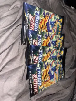 Pokemon Rich Crown Zenith 4 Pack Booster Packs+ 4 shining fates - Image 1