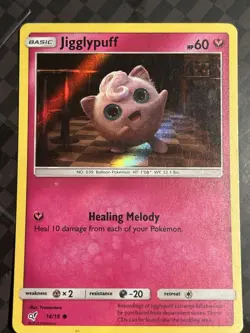 Pokemon TCG Jigglypuff 14/18 Holo Common Holo Detective Pikachu NM - Image 1
