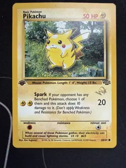 Pokemon TCG Pikachu Wizards of the Coast Stamped Promo Pokemon Promos 60 Regular - Image 1