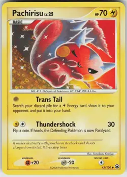 Pokemon Pachirisu 43/100 Majestic Dawn Uncommon NM - Image 1