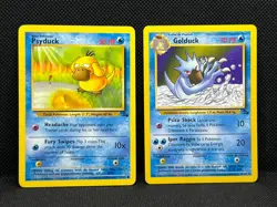 Pokemon Tcg Psyduck 53/62 & Golduck 35/62 Fossil Non Holo - Image 1