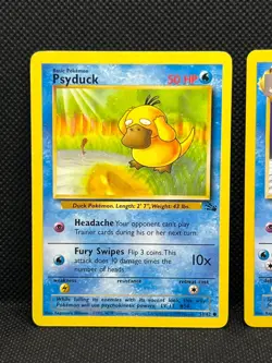 Pokemon Tcg Psyduck 53/62 & Golduck 35/62 Fossil Non Holo - Image 2
