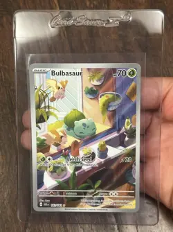 Scarlet Violet Stellar Crown English Bulbasaur 143 Illustration Rare JUST PULLED - Image 1