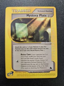 Pokemon Skyridge Mystery Plate Gamma 135/144 NEAR MINT - Image 1