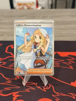 Pokemon Lillie's Determination 169/132 Ultra Rare Full Art Holo Trainer English - Image 1