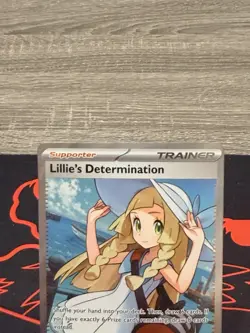Pokemon Lillie's Determination 169/132 Ultra Rare Full Art Holo Trainer English - Image 2