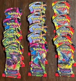 Pokemon Mega Evolution Phantasmal Flames Sleeved Booster Pack - Lot of 15 - Image 1