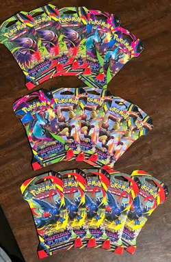 Pokemon Mega Evolution Phantasmal Flames Sleeved Booster Pack - Lot of 15 - Image 2
