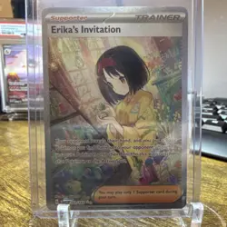 Pokemon TCG Erika's Invitation Illustration Rare Full Art Holo 203/165 SV151 En… - Image 1