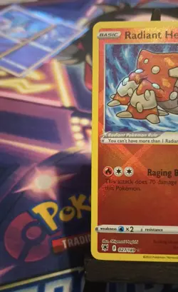 Pokemon TCG Radiant Heatran Sword & Shield - Astral Radiance 027/189 Holo... - Image 2