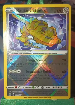 Pokemon TCG Radiant Steelix Sword & Shield - Lost Origin 124/196 Regular Radiant - Image 1