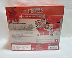 Pokemon Sword & Shield Battle Styles Elite Trainer Box ETB RED SEALED w/ tear - Image 2