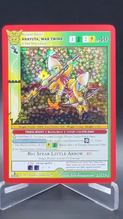 Ahayuta, War Twins 21/174 MetaZoo Native 1st Edition Full Holo Foil Card NM/MINT - Image 1