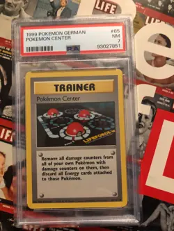 PSA Pokemon GERMAN, 1999, POKEMON CENTER #85 SUPER SHARP CARD - Image 1