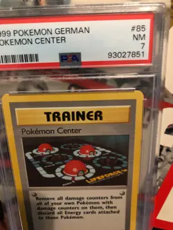 PSA Pokemon GERMAN, 1999, POKEMON CENTER #85 SUPER SHARP CARD - Image 2