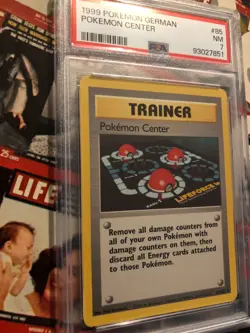 PSA Pokemon GERMAN, 1999, POKEMON CENTER #85 SUPER SHARP CARD - Image 3