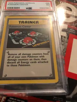 PSA Pokemon GERMAN, 1999, POKEMON CENTER #85 SUPER SHARP CARD - Image 5