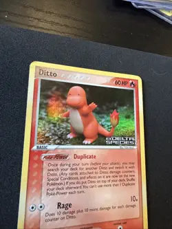 Ditto - (Charmander) 061/113 Delta Species Reverse Holo Pokemon TCG Card Stamped - Image 3
