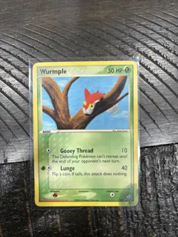 Wurmple Pokemon Card 2/5 Kids WB Creator Art Contest Stained Bottom Right - Image 1