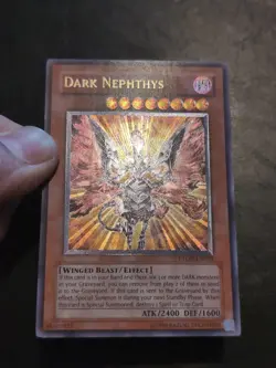 Yu-Gi-Oh! ULTIMATE RARE CARD DARK NEPHTHYS PTDN-EN018 NM/VLP - Image 2