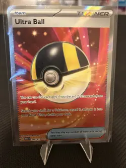 Pokemon TCG Ultra Ball Full Art Trainer-Item Holo Card 264/217 - Image 1