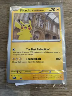 SEALED Pikachu At The Museum - Oversized Promo Card - Natural History Museum - Image 1