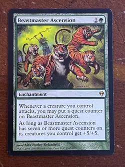 MTG Magic the Gathering Beastmaster Ascension Zendikar LP - Image 1