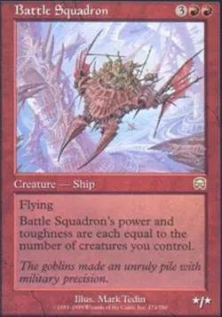 Battle Squadron ~ Lightly Played Mercadian Masques MTG Magic UltimateMTG Red Car - Image 1