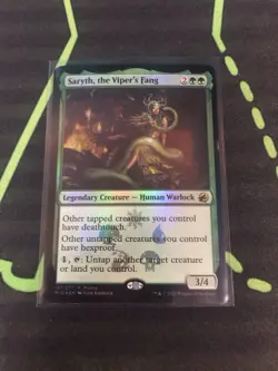 MTG Magic The Gathering Saryth, The Viper’s Fang Foil Promo Deathtouch Commander - Image 1