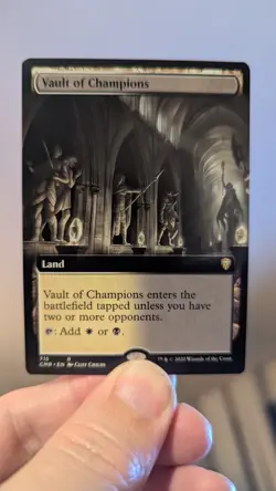 1x Vault Of Champions Extended Art GERMAN - Commander Legends CMR MTG x1 - Image 1