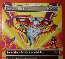 MTG, AETHERDRIFT: VALOR'S FLAGSHIP, MYTHIC, REGULAR, 0298, DFT, NM, BORDERLESS - Image 2