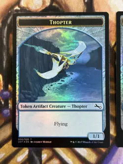 2x Foil Thopter Tokens MTG Unstable English Foil - NM 🔥 - Image 2