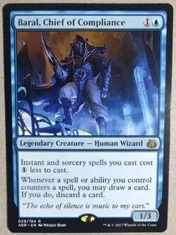 Baral, Chief of Compliance - Aether Revolt (AER) #028 - Rare Regular - NM -FrSh - Image 1