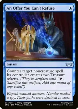 X 1 An Offer You Can't Refuse NM-M Streets of New Capenna 051 MTG Magic - Image 1