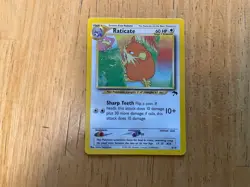 Pokemon TCG Southern Islands Raticate Card 6/18 MP - Image 1