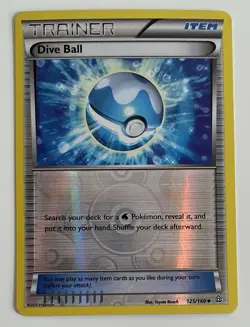 Dive Ball 125/160 Pokemon TCG XY Primal Clash Reverse Holo LP - Image 1