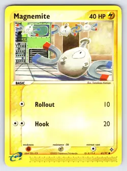 Magnemite 61/97 2003 EX Dragon Pokemon Card TCG Nintendo Komiya Art Common - VLP - Image 1