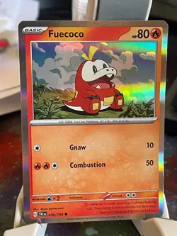 POKEMON FUECOCO 036/198 COMMON HOLOFOIL SCARLET & VIOLET BASE NM CARD - Image 1