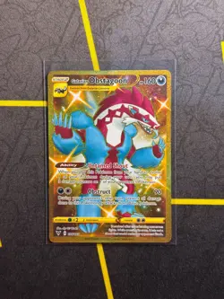Galarian Obstagoon 198/185 - Pokemon Vivid Voltage Sword Shield Secret Rare NM - Image 1