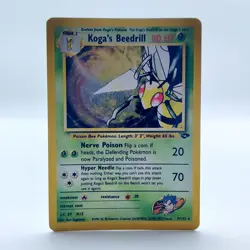 Pokemon TCG Karte - Koga´s Beedrill Bibor 9/132 Holo Gym Challenge Englisch - Image 1