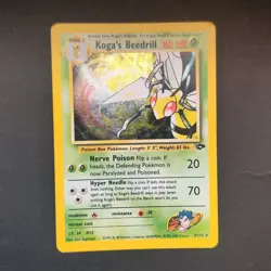 Pokemon TCG Karte - Koga´s Beedrill Bibor 9/132 Holo Gym Challenge Englisch - Image 2