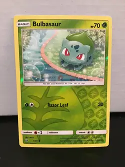 Bulbasaur 1/73 Reverse Holo Common Pokemon Shining Legends - Image 1